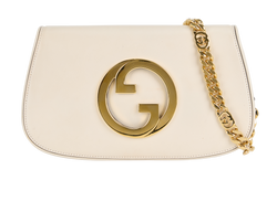 Blondie Shoulder Bag, Leather, Cream, 699268, 2*